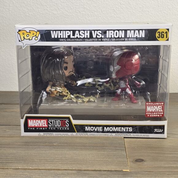 Funko Pop! Moments: Marvel - Whiplash vs. Iron Man - Amazon (Exclusive) #361 - Picture 1 of 10